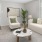 Open space living area with natural lighting