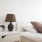 bedroom with bed and side table